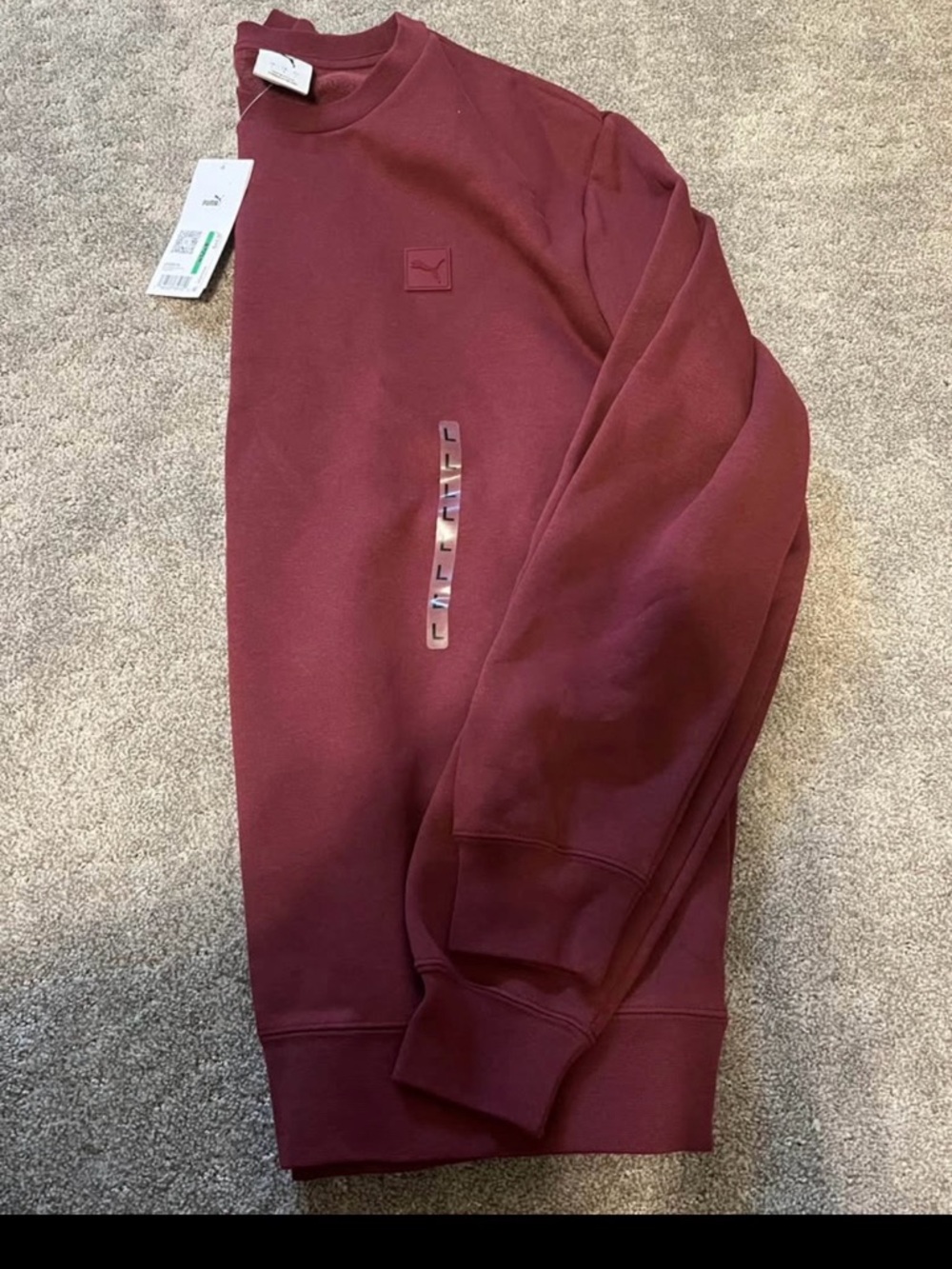 Puma Men’s Burgundy Crewneck Sweatshirt